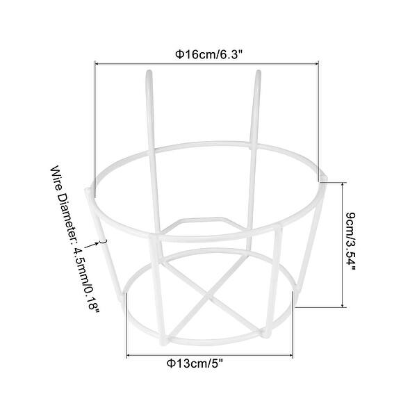 5" Round Iron Planter Hanging Basket Rack Stand Flower Pot Holder